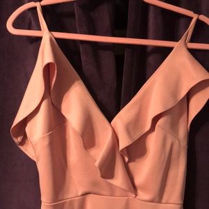 Pale pink bodycon dress